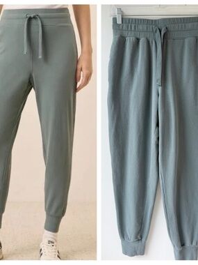 Pact Sage Drawstring Jogger Pants travel sz Small